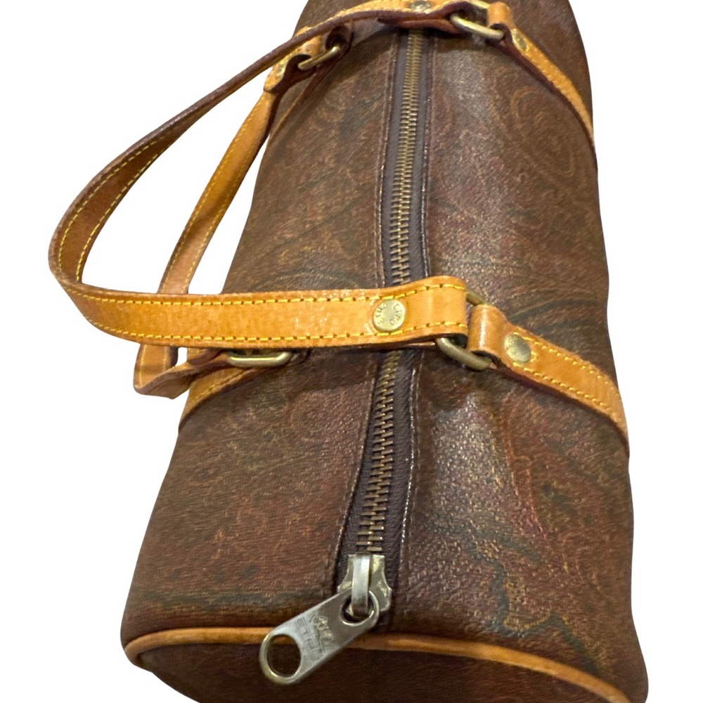 Vintage ETRO Milano Paisley Print Barrel Bag - Picture 12 of 13